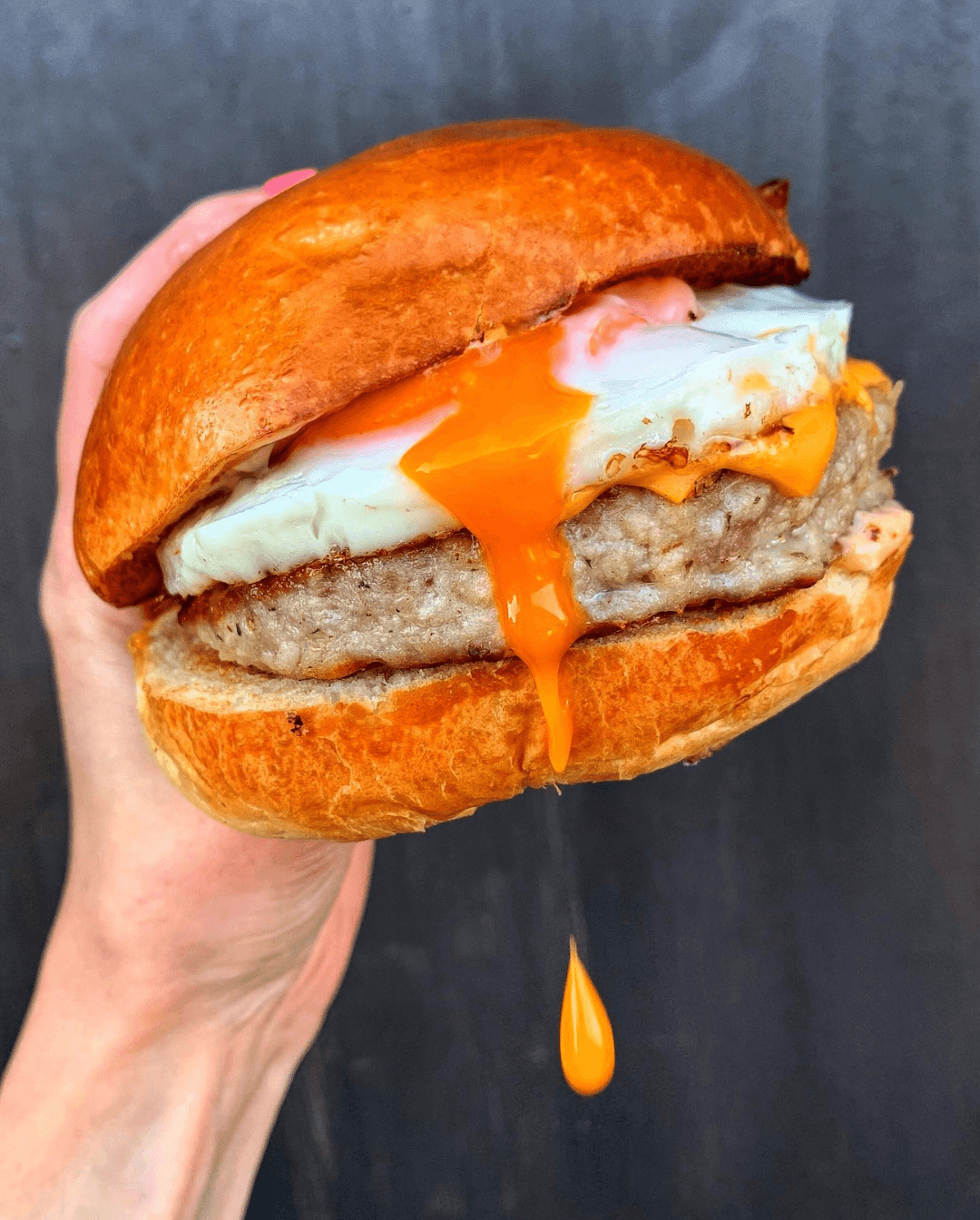 Beef Sausage, Egg and Cheese (Halal)